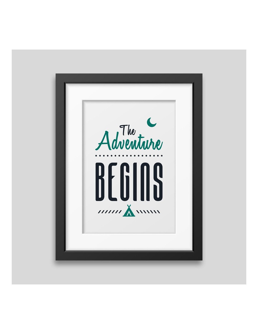 The adventure begins Framed poster