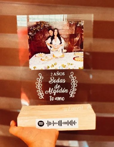Placa de vidrio personalizada
