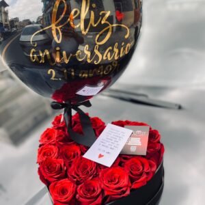 Caja Corazón 25 rosas
