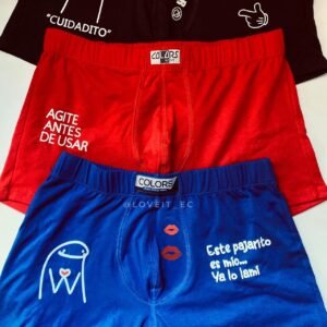 Set de 3 bóxers personalizados